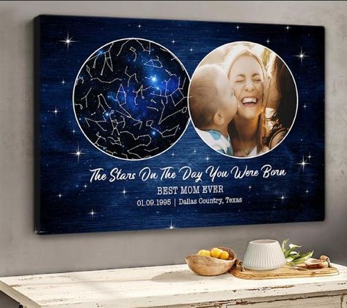 The Stars On The Day You Were Born Canvas