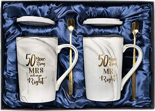 Elegant Personalized 50th Wedding Anniversary Glass Plaque