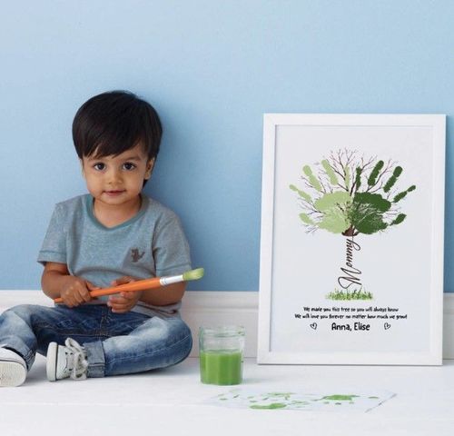 We Made You This Tree Photo Frame Canvas