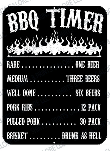 Timer Metal Sign