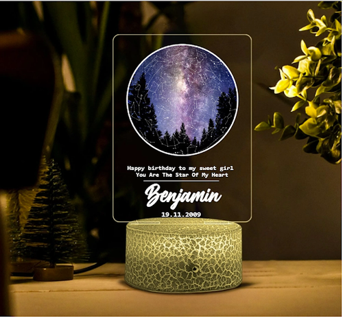 Custom Star Map for little girl