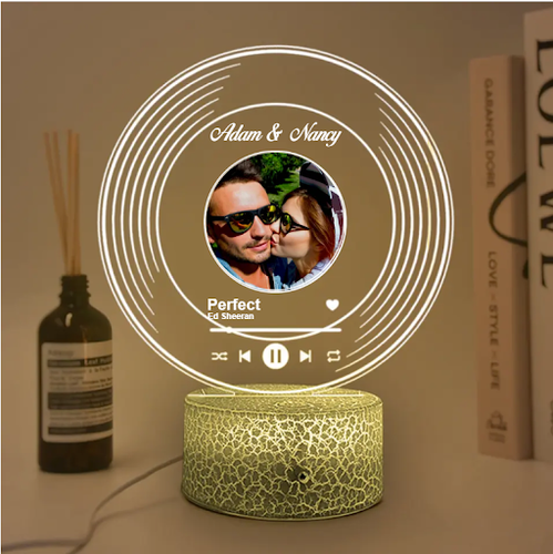 Vinyl Song 3D Printed Night Light