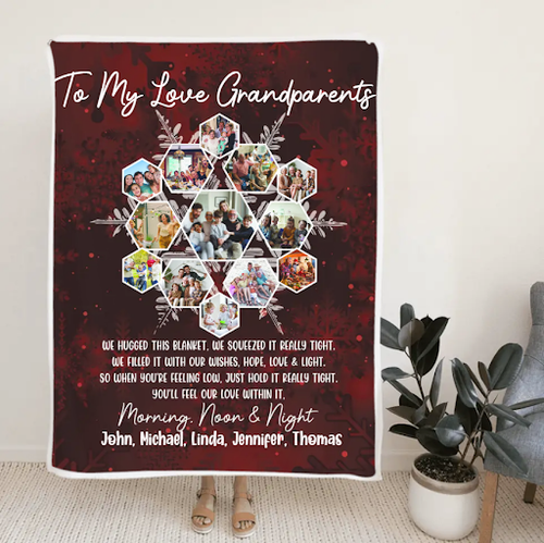 Personalized Blanket for Grandparents