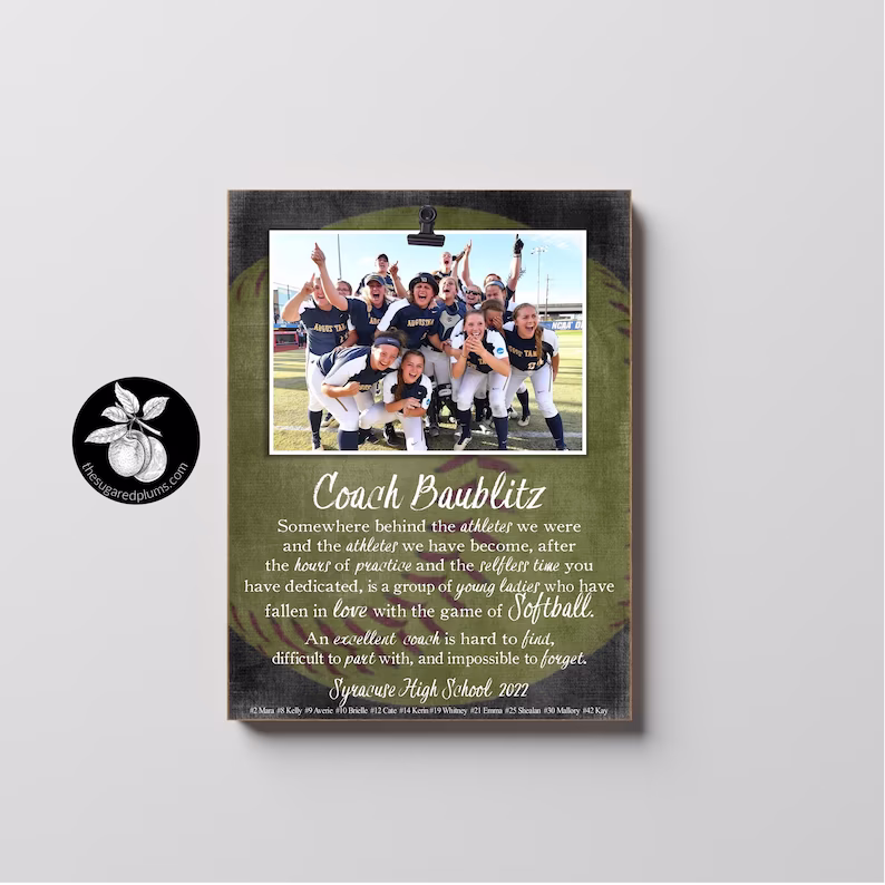 Softball Picture Frame
