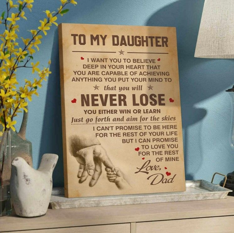 Personalized Daughter Canvas