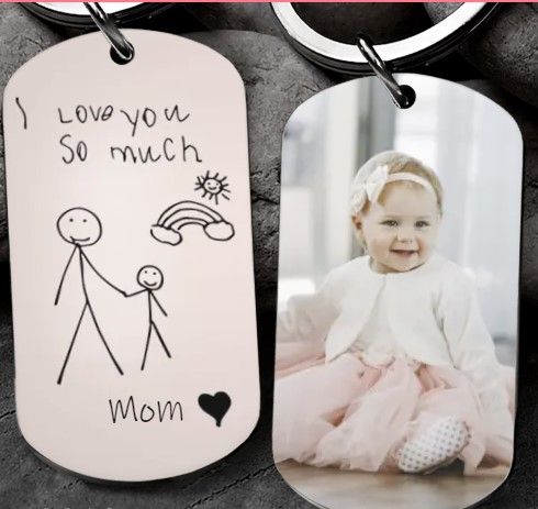 I Love You So Much Mom Keychain