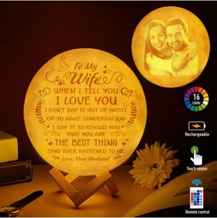 Custom Photo Moon Lamp