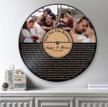 Vinyl Record Song Lyrics Gift