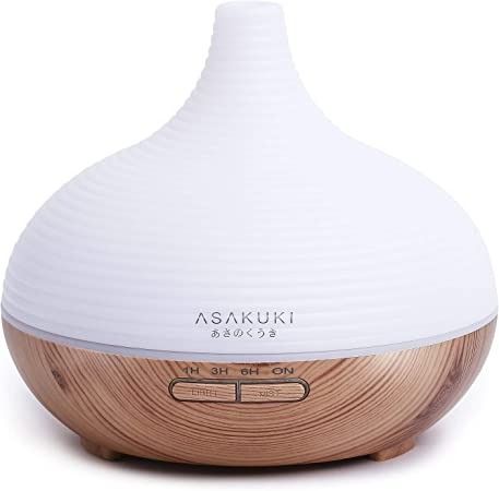 Natural Home Fragrance Diffuser with 7 LED Color Changing Light