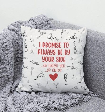 Funny White All Over Print Pillow Throw