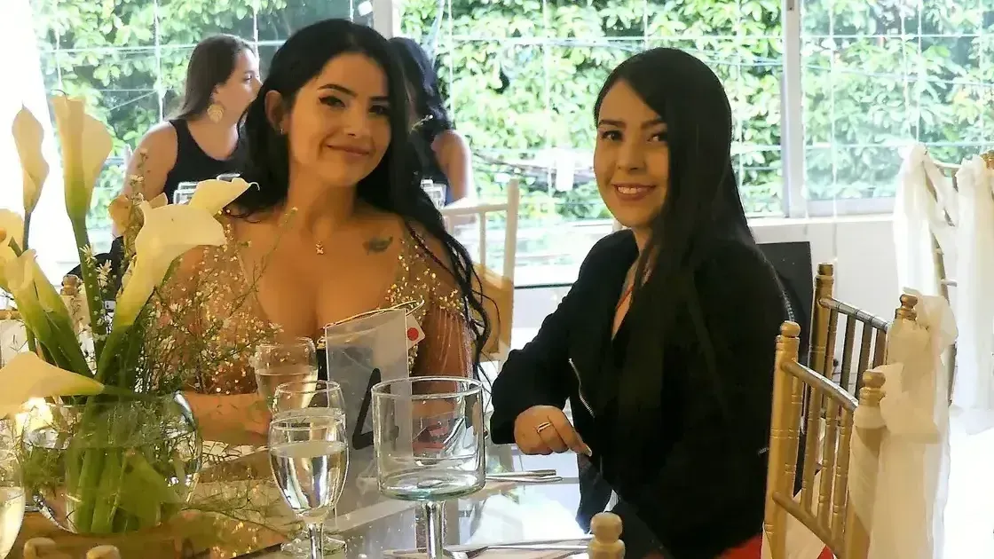 A photo of two lovely ladies enjoying our Socials event.