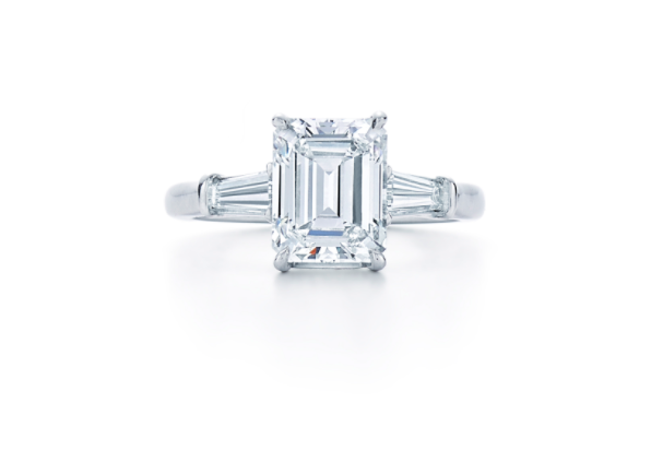 emerald cut diamond engagement ring, diamond engagement ring