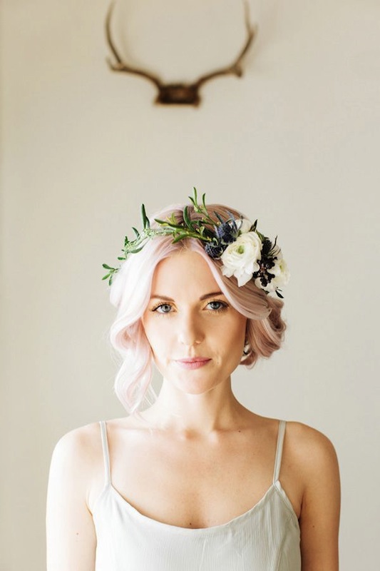 brides with pastel hair