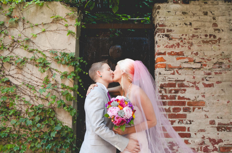 INCREDIBLE QUEER WEDDING AT PHILADELPHIA’S MAGIC GARDENS