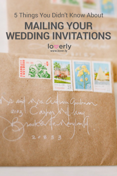 5 Things You Didn't Know About Mailing Wedding Invitations | Loverly