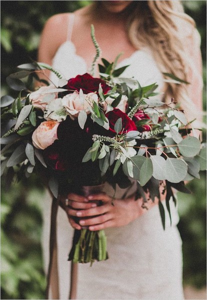 TouchesofBurgundyFlowers;Stunning Statement Bouquets