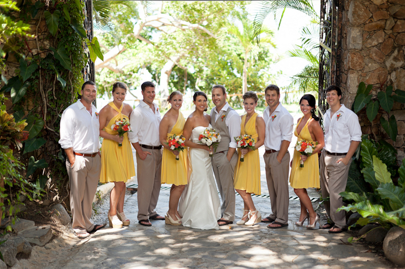 Yellow Red And Orange Mexico Destination Wedding Loverly