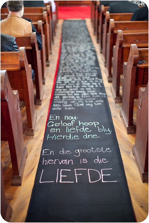 Diy Aisle Runner Messages Of Love Loverly