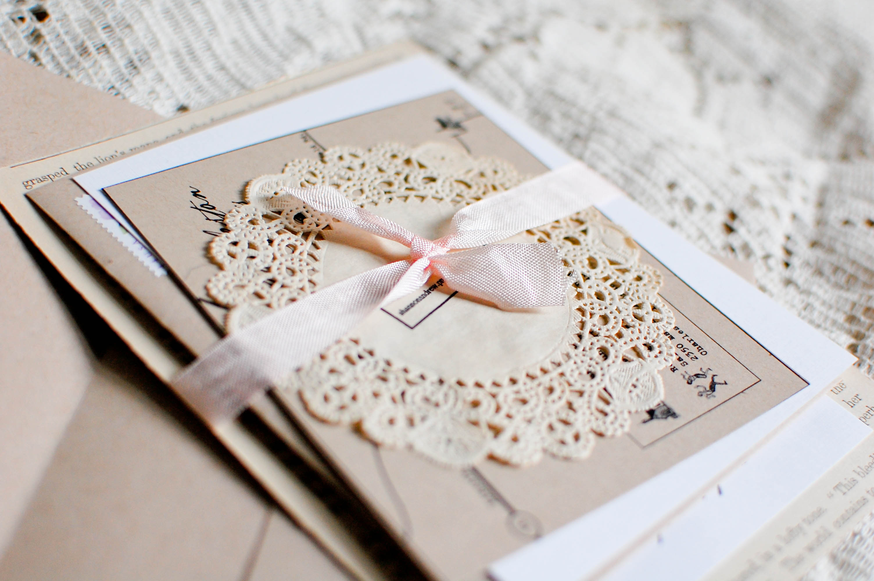 Tuesday Paper Diy Rustic Chic Wedding Invitations Loverly