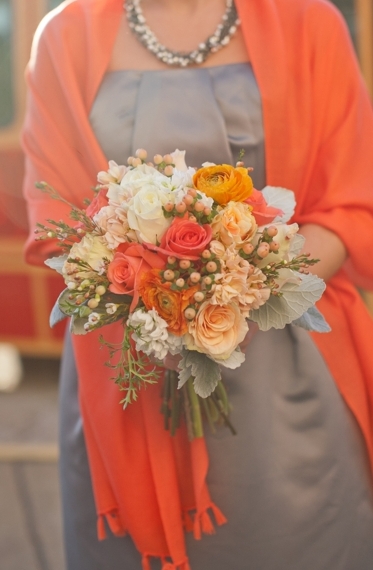 Orange & Gray Modern Elegant Wedding – Loverly