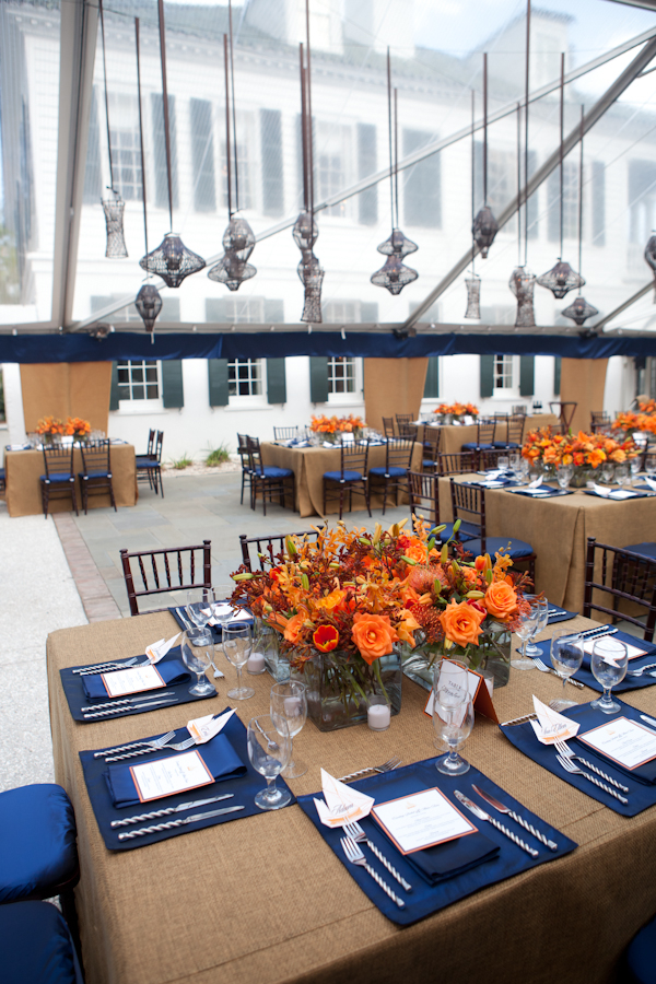 Inspired by This Orange and Blue Southern Rehearsal Dinner