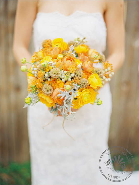 Yellow and Orange Wedding Bouquet – Loverly