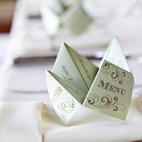 Diy Cootie Catcher Wedding Menus Loverly