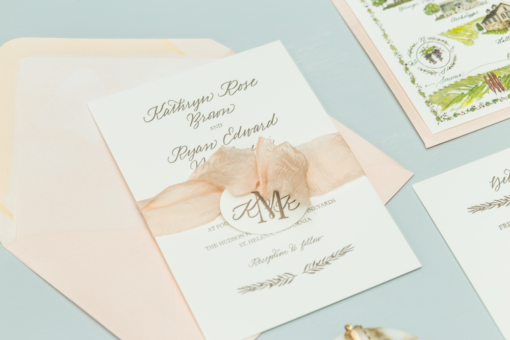 Monogrammed Wedding Details