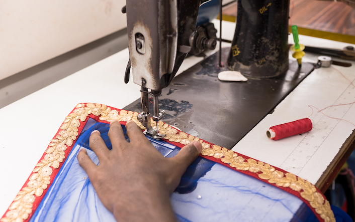 handmade indian bridal wear, customizable bridal saree