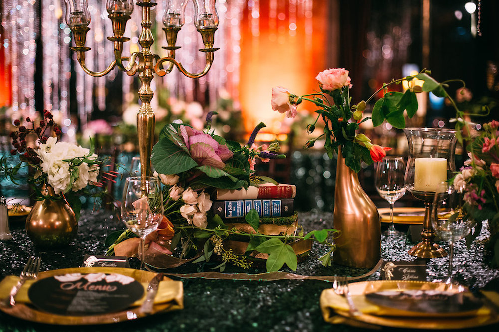New Year's Eve Harry Potter Inspired Wedding. harry potter themed wedding, new years eve wedding