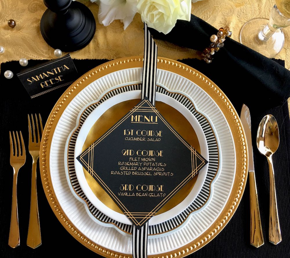 Moody Art Deco Wedding Inspiration, art deco wedding inspiration