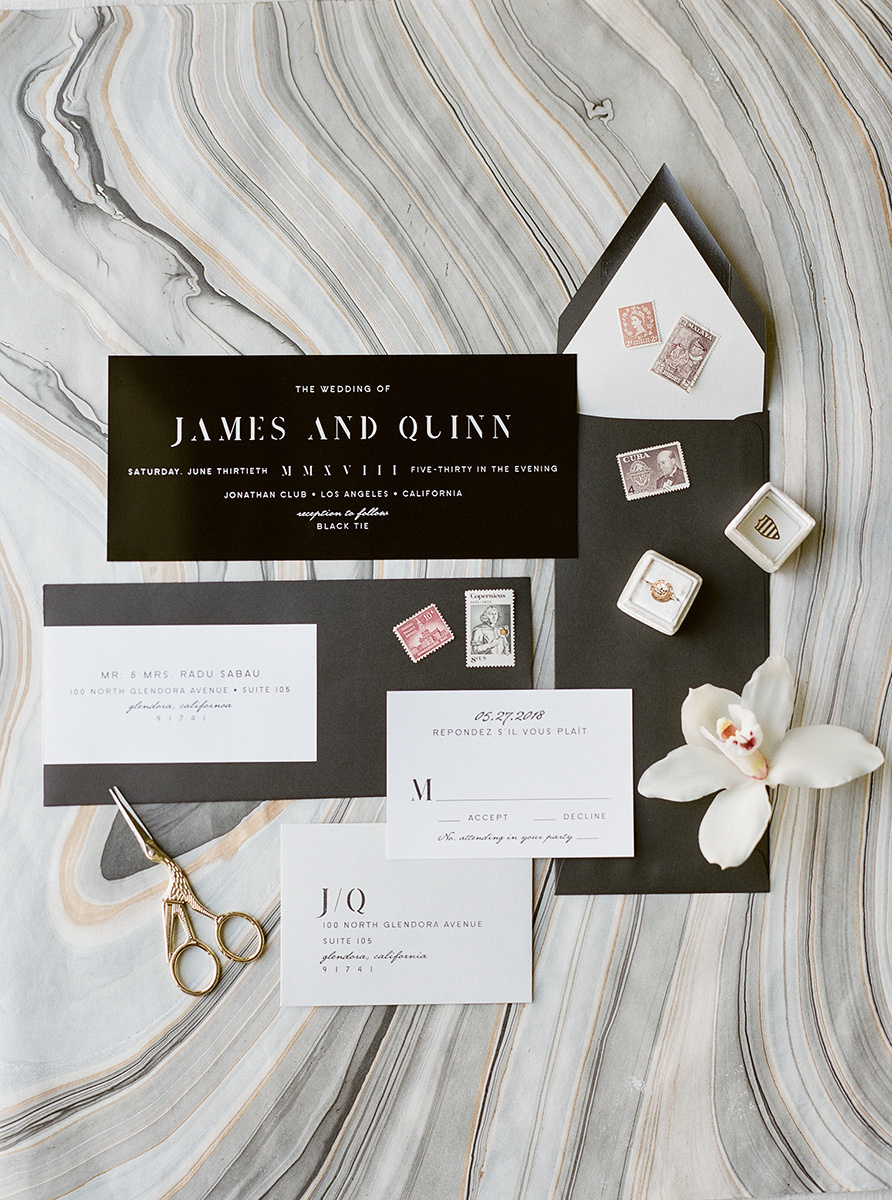 Moody Art Deco Wedding Inspiration