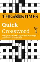 Book Cover for The Times Quick Crossword Book 1 by The Times Mind Games