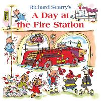 Book Cover for A Day at the Fire Station by Richard Scarry