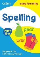 Book Cover for Spelling Ages 5-6 Ideal for Home Learning by Collins Easy Learning, Karina Law