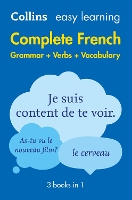 Book Cover for Easy Learning French Complete Grammar, Verbs and Vocabulary (3 books in 1) : Trusted Support for Learning by Collins Dictionaries