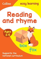 Book Cover for Reading and Rhyme. Ages 3-5 by 