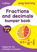 Book Cover for Fractions & Decimals Bumper Book Ages 7-9 by Collins Easy Learning