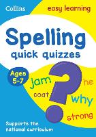 Book Cover for Spelling Quick Quizzes Ages 5-7 by Collins Easy Learning