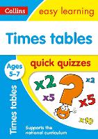 Book Cover for Times Tables Quick Quizzes Ages 5-7 by Collins Easy Learning