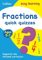 Book Cover for Fractions Quick Quizzes Ages 5-7 by Collins Easy Learning