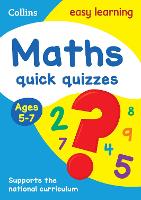 Book Cover for Maths Quick Quizzes. Ages 5-7 by 