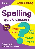 Book Cover for Spelling Quick Quizzes Ages 7-9 by Collins Easy Learning