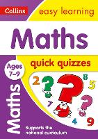 Book Cover for Maths Quick Quizzes Ages 7-9 by Collins Easy Learning