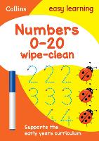 Book Cover for Numbers 0-20 Age 3-5 Wipe Clean Activity Book Ideal for Home Learning by Collins Easy Learning