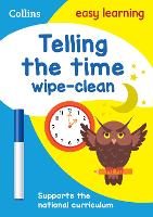 Book Cover for Telling the Time Wipe Clean Activity Book by Collins Easy Learning