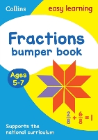 Book Cover for Fractions Bumper Book Ages 5-7 by Collins Easy Learning