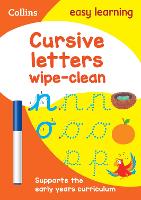 Book Cover for Cursive Letters Age 3-5 Wipe Clean Activity Book by Collins Easy Learning