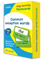 Book Cover for Common Exception Words Flashcards by Collins Easy Learning