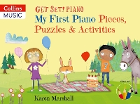 Book Cover for My First Piano Pieces, Puzzles & Activities by Karen Marshall